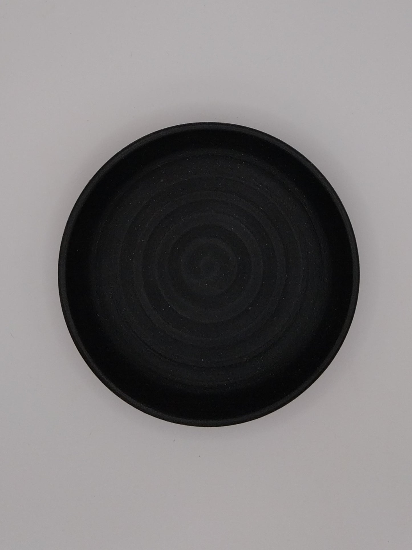 Räucherschale aus Keramik schwarz Draufsicht