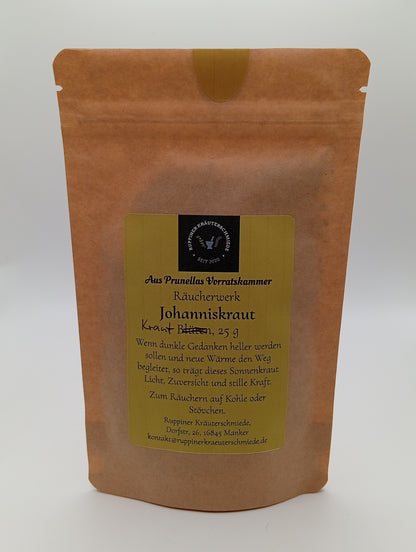 Mittlere verschließbare Tüte Johanniskraut.