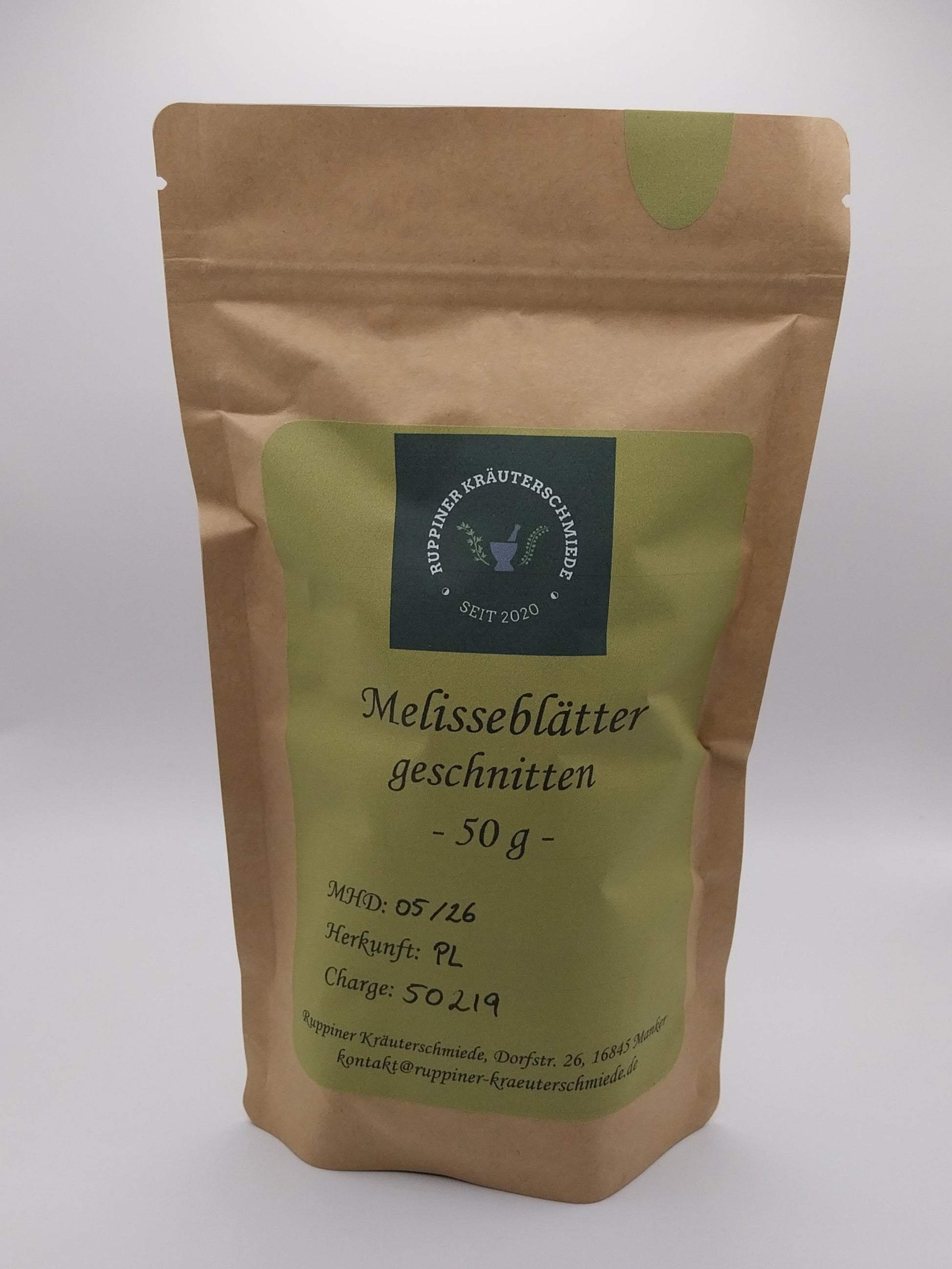 Melisse in der Tüte