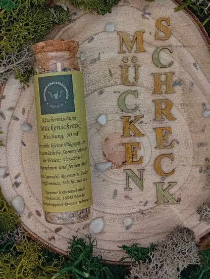Räuchermischung Mückenschreck mit Deko.