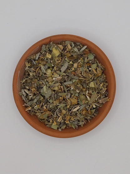 Neubeginn-Räucherung in einer Schale.