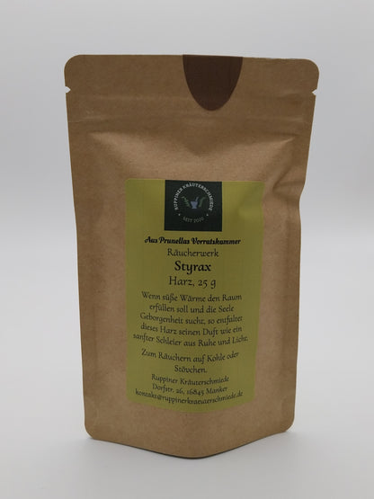 25g Styrax in einem verschließbaren Beutel